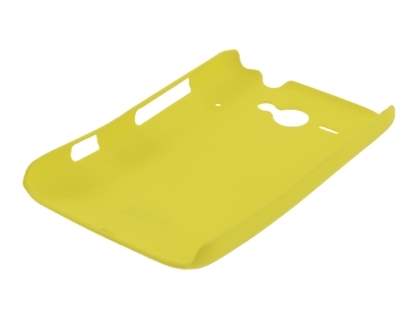 Rubberised Colour Case for HTC ChaCha - Canary Yellow