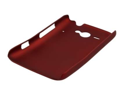Rubberised Colour Case for HTC ChaCha - Burgundy Red