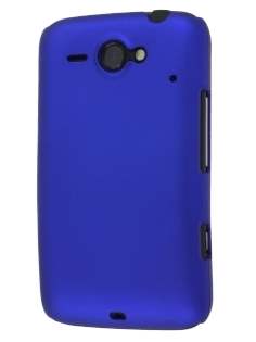 Rubberised Colour Case for HTC ChaCha - Navy Blue