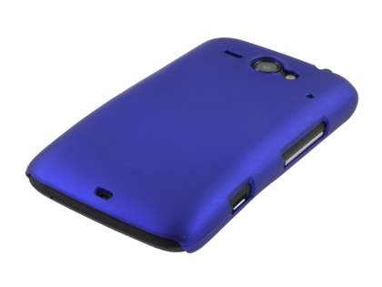 Rubberised Colour Case for HTC ChaCha - Navy Blue
