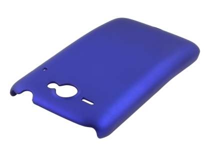 Rubberised Colour Case for HTC ChaCha - Navy Blue