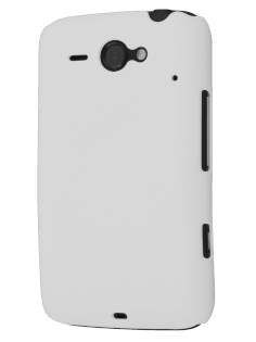 Rubberised Colour Case for HTC ChaCha - Pearl White