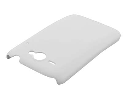 Rubberised Colour Case for HTC ChaCha - Pearl White