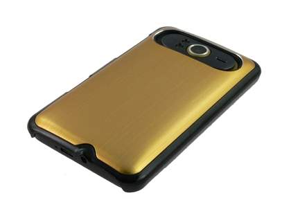 Brushed Aluminium Case for HTC HD7 - Gold