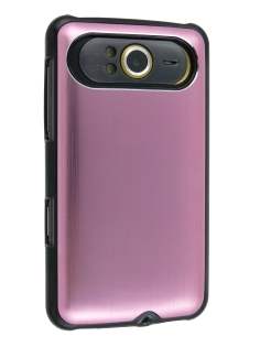 Brushed Aluminium Case for HTC HD7 - Baby Pink