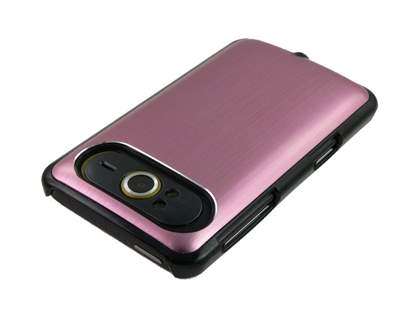 Brushed Aluminium Case for HTC HD7 - Baby Pink