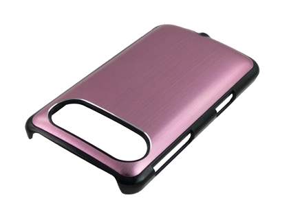 Brushed Aluminium Case for HTC HD7 - Baby Pink