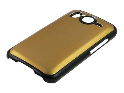 Brushed Aluminium Case for HTC Desire HD - Gold
