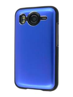 Brushed Aluminium Case for HTC Desire HD - Ocean Blue