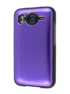 Brushed Aluminium Case for HTC Desire HD - Grape Purple