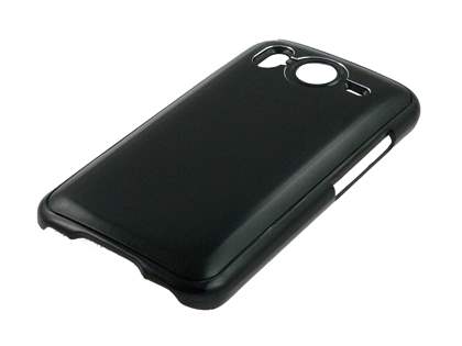 Brushed Aluminium Case for HTC Desire HD - Night Black