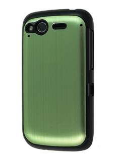HTC Desire S Brushed Aluminium Case - Lime Green