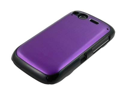 HTC Desire S Brushed Aluminium Case - Grape Purple