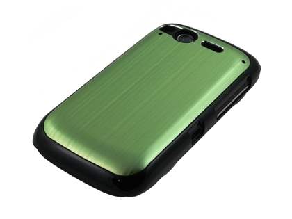 HTC Desire S Brushed Aluminium Case - Lime Green