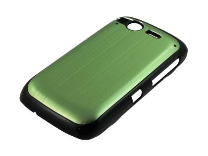 HTC Desire S Brushed Aluminium Case - Lime Green