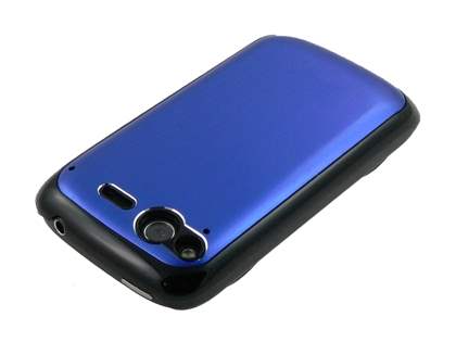 HTC Desire S Brushed Aluminium Case - Ocean Blue