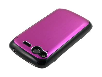 HTC Desire S Brushed Aluminium Case - Hot Pink