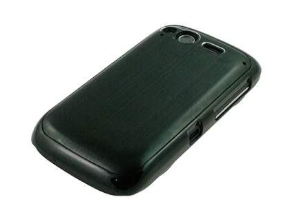 HTC Desire S Brushed Aluminium Case - Night Black