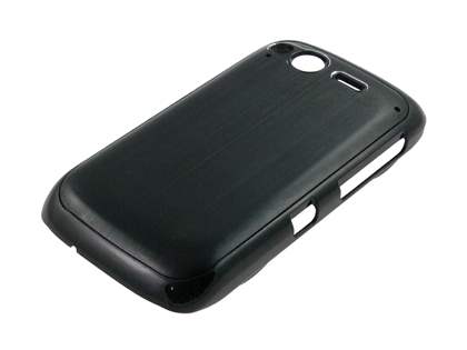HTC Desire S Brushed Aluminium Case - Night Black