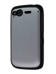 HTC Desire S Brushed Aluminium Case - Silver