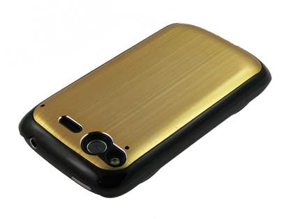 HTC Desire S Brushed Aluminium Case - Gold