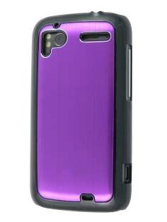Brushed Aluminium Case for HTC Sensation - Lavender Purple