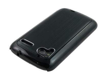 Brushed Aluminium Case for HTC Sensation - Night Black