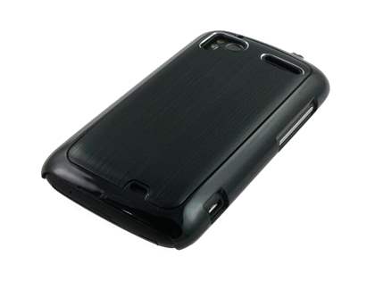 Brushed Aluminium Case for HTC Sensation - Night Black