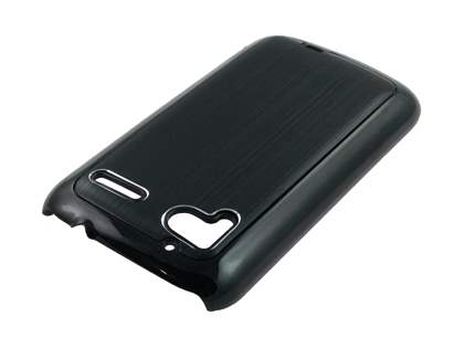 Brushed Aluminium Case for HTC Sensation - Night Black