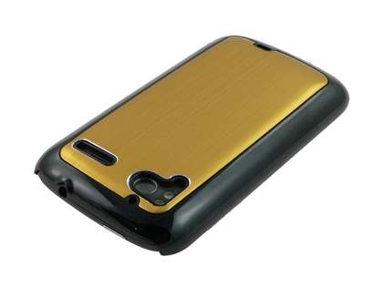 Brushed Aluminium Case for HTC Sensation - Gold