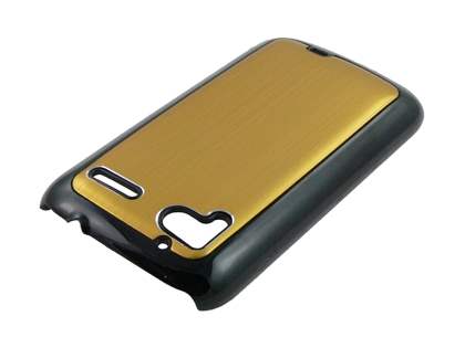 Brushed Aluminium Case for HTC Sensation - Gold