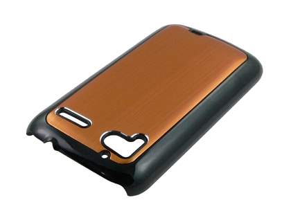 Brushed Aluminium Case for HTC Sensation - Bronze
