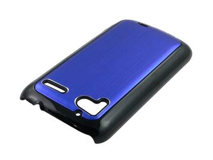 Brushed Aluminium Case for HTC Sensation - Ocean Blue