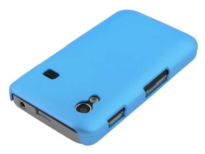 Samsung Galaxy Ace S5830 Rubberised Colour Case plus Screen Protector - Sky Blue