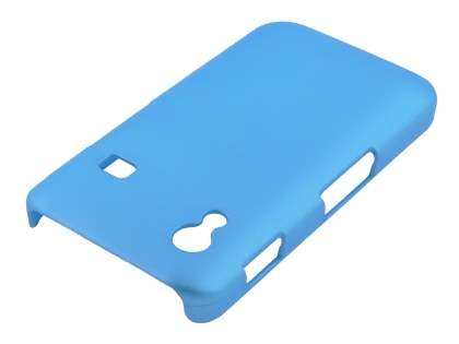 Samsung Galaxy Ace S5830 Rubberised Colour Case plus Screen Protector - Sky Blue