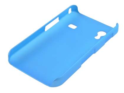 Samsung Galaxy Ace S5830 Rubberised Colour Case plus Screen Protector - Sky Blue