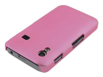 Samsung Galaxy Ace S5830 Rubberised Colour Case plus Screen Protector - Baby Pink
