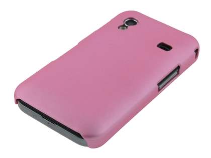 Samsung Galaxy Ace S5830 Rubberised Colour Case plus Screen Protector - Baby Pink