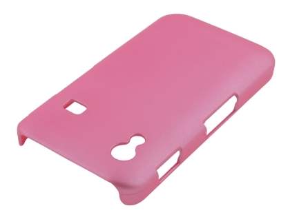 Samsung Galaxy Ace S5830 Rubberised Colour Case plus Screen Protector - Baby Pink
