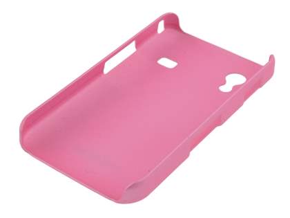 Samsung Galaxy Ace S5830 Rubberised Colour Case plus Screen Protector - Baby Pink