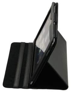 Samsung Galaxy Tab 10.1  Synthetic Leather Flip Case with Dual-Angle Tilt Stand - Black