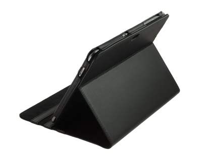 Samsung Galaxy Tab 10.1  Synthetic Leather Flip Case with Dual-Angle Tilt Stand - Black
