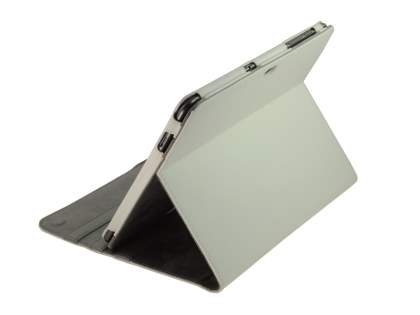 Samsung Galaxy Tab 10.1 Synthetic Leather Flip Case with Dual-Angle Tilt Stand - White