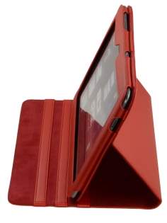 Samsung Galaxy Tab 10.1 Synthetic Leather Flip Case with Dual-Angle Tilt Stand - Red Samsung Galaxy Tab 10.1 Synthetic Leather Flip Case with Dual-Angle Tilt Stand - Red