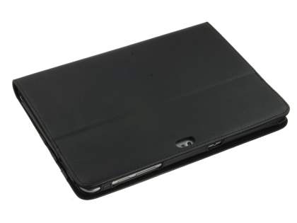 Samsung Galaxy Tab 10.1  Synthetic Leather Flip Case with Dual-Angle Tilt Stand - Black