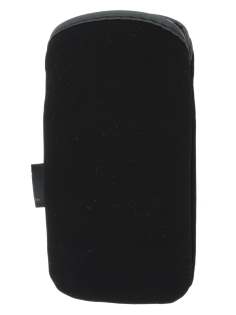 Stylish Protective Textile Sleeve for Nokia E72 - Classic Black