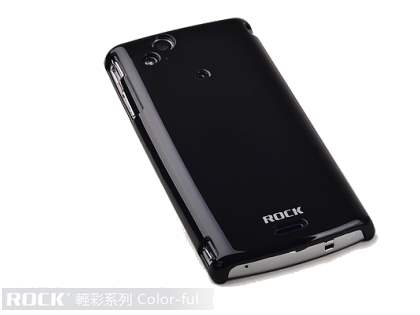 ROCK Nakedshell Colour Case for Sony Ericsson XPERIA Arc/Arc S - Glossy Black