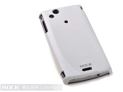 ROCK Nakedshell Colour Case for Sony Ericsson XPERIA Arc/Arc S - Glossy White