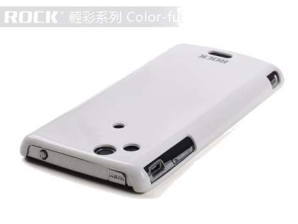 ROCK Nakedshell Colour Case for Sony Ericsson XPERIA Arc/Arc S - Glossy White