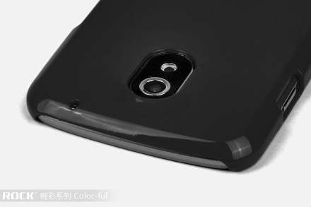 ROCK Nakedshell Glossy Colour Case for Samsung I9250 Google Galaxy Nexus - Glossy Black